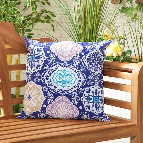Water Resistant Outdoor Scatter Cushions Printed Garden Furniture Pillows