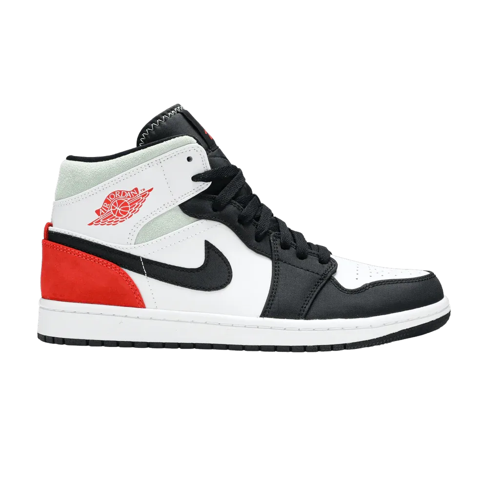 Air Jordan 1 Mid SE Red Black Toe
