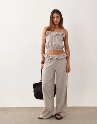 ASOS DESIGN set in stripe print