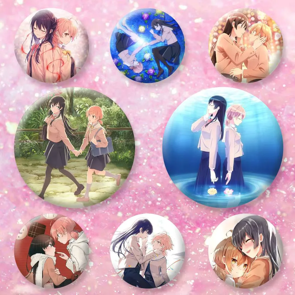 Bloom Into You Brooches Cartoon Badge Pins Backpack Hat Accessories Friend Gift
