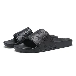 Men's Soft Sole Sandals - Non-Slip, Odor Proof Casual Summer Shoes with Classic Embossing for Home and Outdoor Use