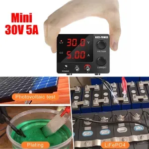Adjustable Voltage Regulator: 30V 5A DC Power Supply, AC100-240V, Digital Bench Voltage Regulator for Appliance Repair,