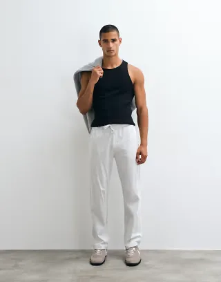 ASOS DESIGN lounge pants in heathered ice gray