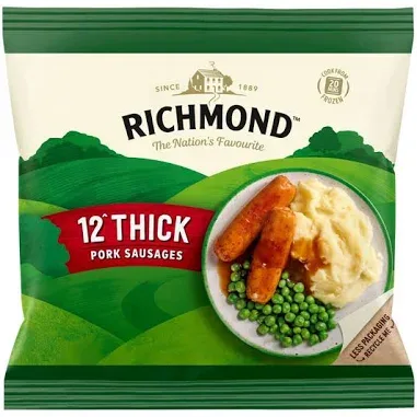 Richmond Thick Frozen Pork Sausages