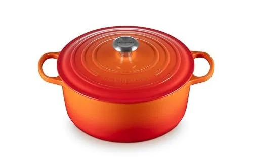 Le Creuset Enameled Cast Iron Signature Round Dutch Oven 725 qt Flame