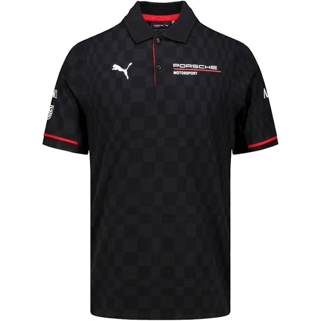 Porsche Motorsport Puma Team Le Mans Polo Shirt Black Official