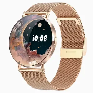 Fashion Smartwatch for Women - Bluetooth Call - 3D Dynamic Dial - Heart Rate Monitor - Waterproof Fitness Tracker