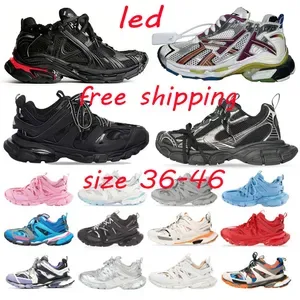 Designer 3XL Platform Sneakers - LED Light Runners for Men & Women - Multicolor, Black, White, Pink Tennis Trainers Size