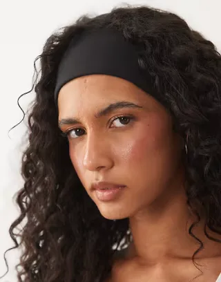 4505 soft touch yoga headband in black