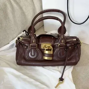 Women Paddington Padlock Shoulder Design Large Tote Bag Classic Black Beige Camel New JINXIANGGUO TOTE