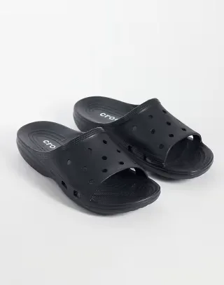 Crocs Saturday Slides in black