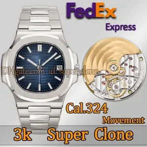 Top Mens Watches Men Designer Watches Top Super Quality 5711 3K Factory Luxury Watch 40MM Automatic Cal.324 Movement Sap