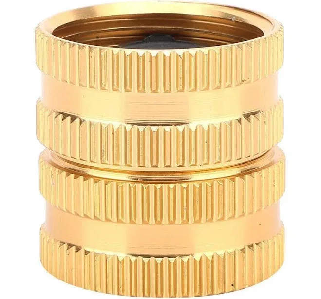 3/4" Brass Hose Tap Connector Threaded Garden Water Pipe Adaptor With