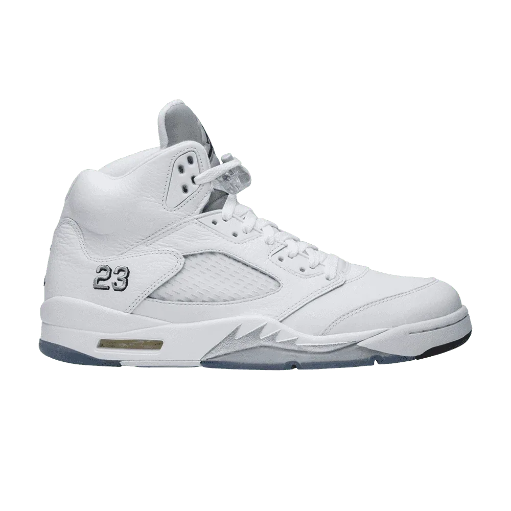Air Jordan 5 Retro Metallic White
