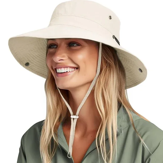 FURTALK UPF 80+ Wide Brim Packable Cowboy Hat