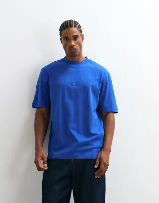 HUGO Blue Nieros regular fit t-shirt in blue