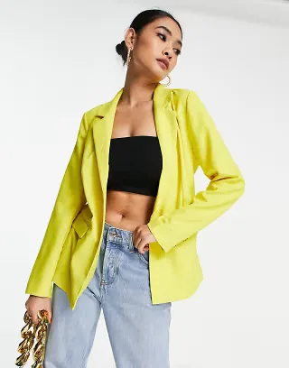 Vila blazer in yellow