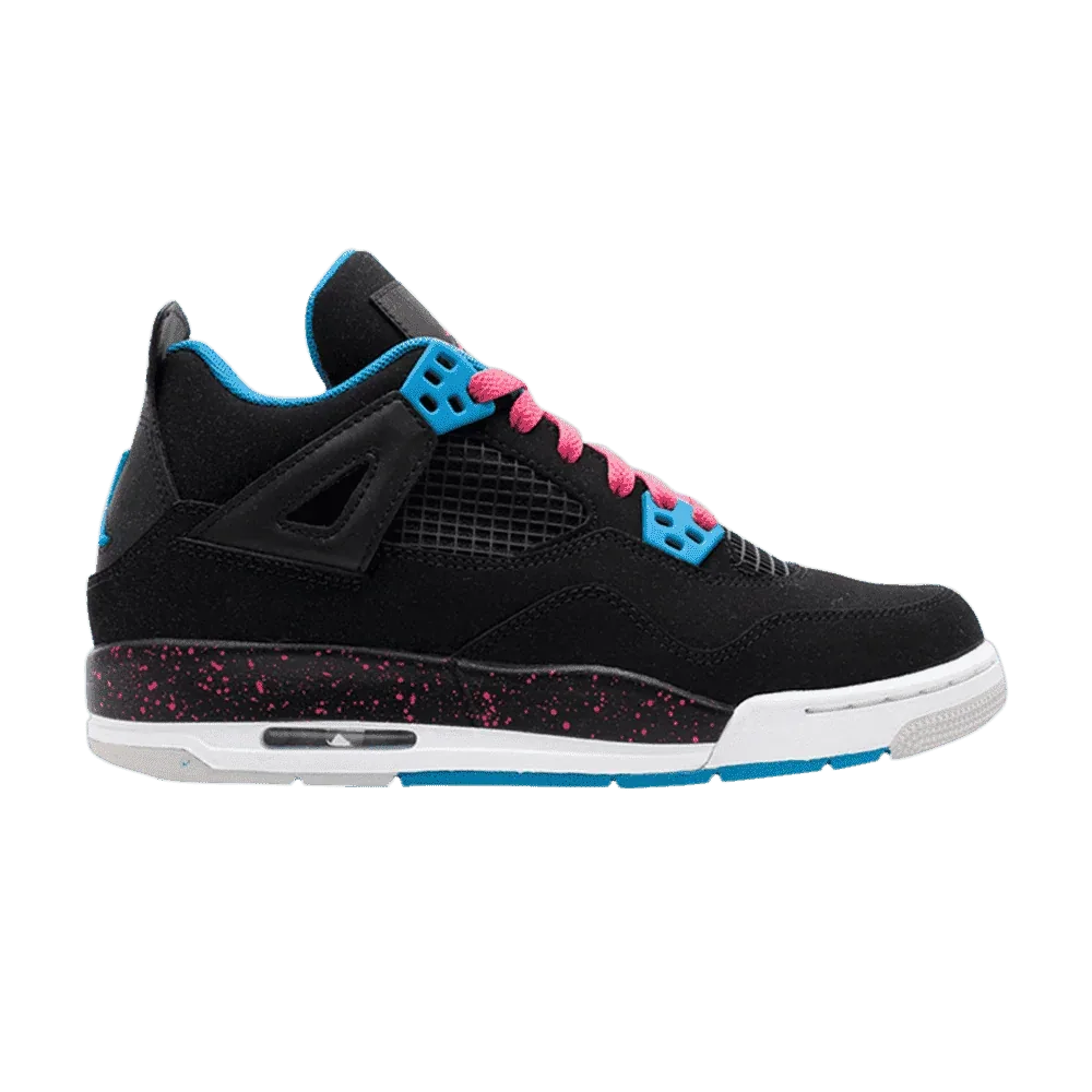 Air Jordan 4 Retro GS Black Vivid Pink