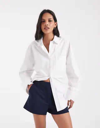 ASOS DESIGN Tailored micro shorts in navy