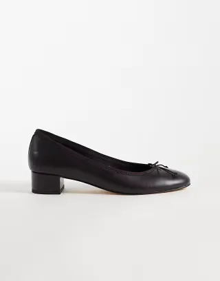 Tony Bianco Maddi low heel ballet flats in brown leather