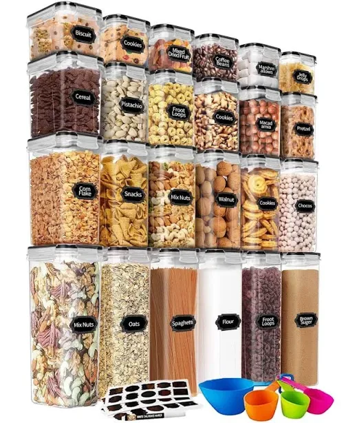 SUGIFT Airtight Food Storage Containers with Lids (24pcs)
