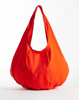 ARKET packable tote bag in red