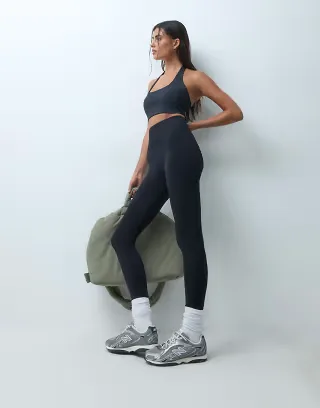 4505 sculpting seamless high waist gym leggings in black