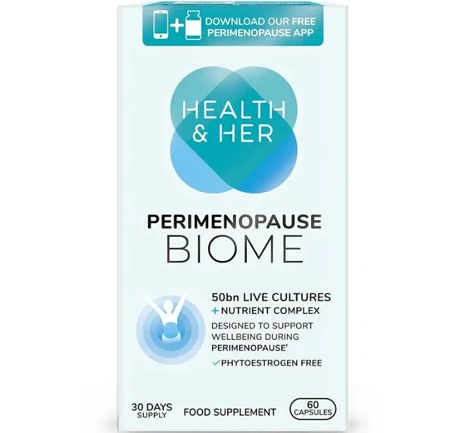 Health & Her Perimenopause Biome Multi Nutrient Support Supplement
