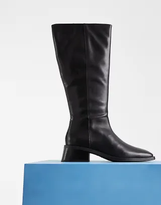 Vagabond Shoemakers Blanca tall leather knee boots in black