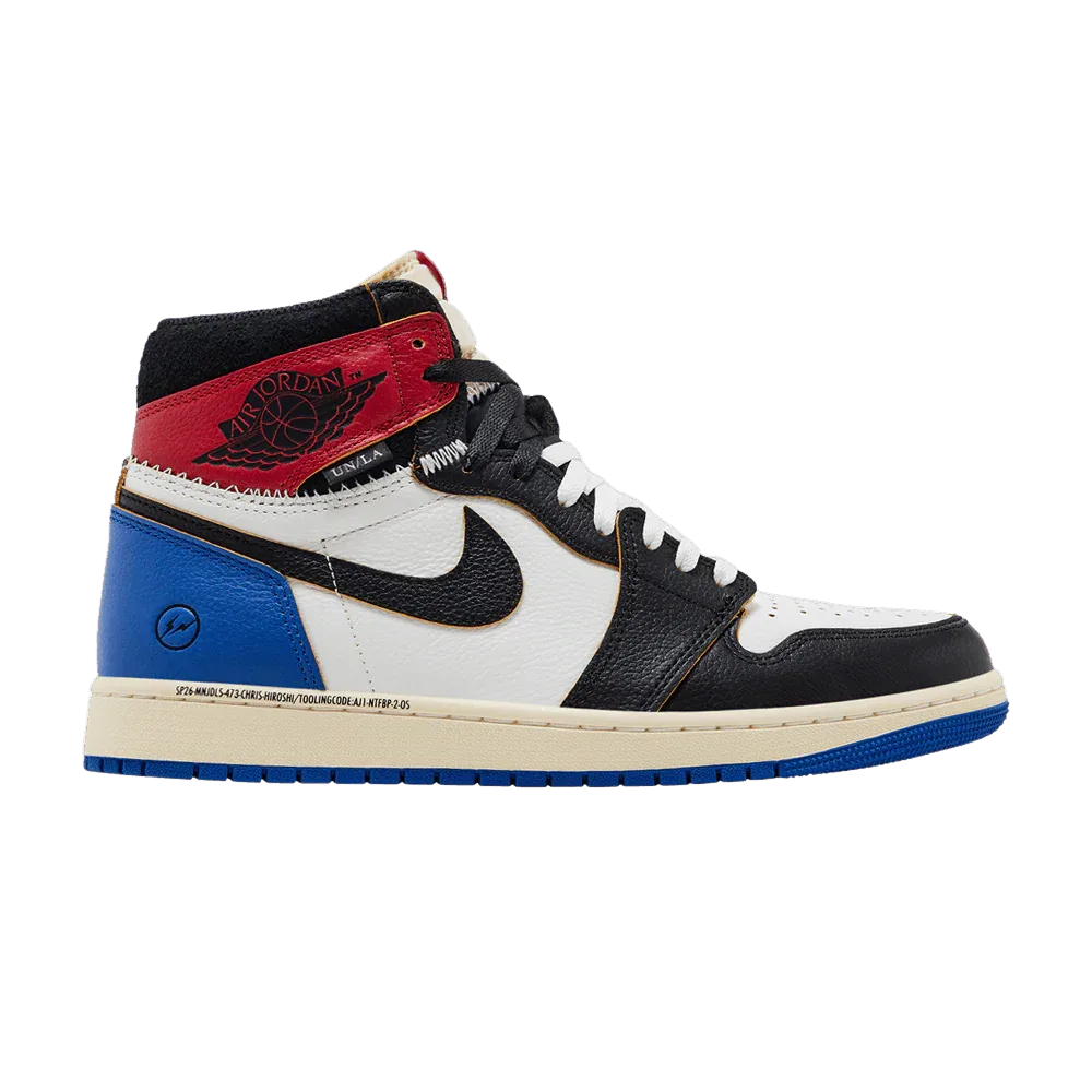 Air Jordan 1 Retro High OG Varsity Red x Fragment Design x Union LA