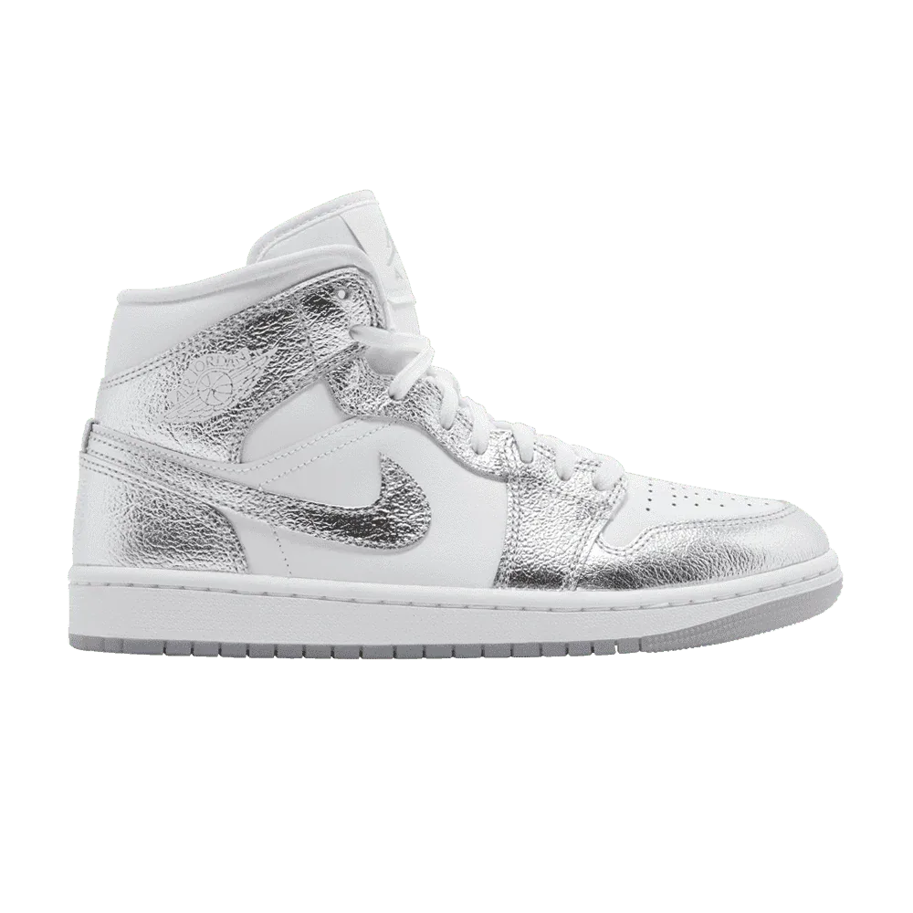 Air Jordan 1 Mid SE Metallic Silver