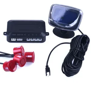 WP0004 Parking Sensors with LCD Display Monitor - Visible Distance 0.3-2M, Wiring Harness Included, English OSD for Car