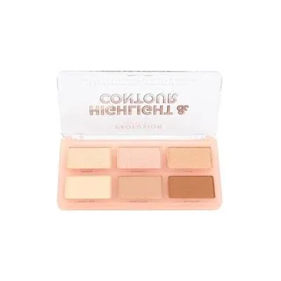 Profusion Cosmetics Highlight & Contour 6 Shade Face Palette