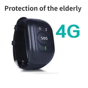Other Electronics 4G GPS Watch for Elderly - SOS Fall Alert Tracker with Health Monitor, IP67 Waterproof Locator Bracele