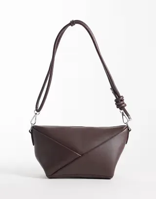 Glamorous cross body bag in brown