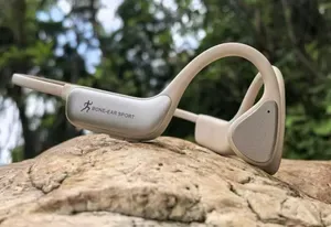 Bone Conduction Neckband Headset - Open Ear Wireless Sports Headphones, Waterproof with Noise Reduction Mic for Outdoor