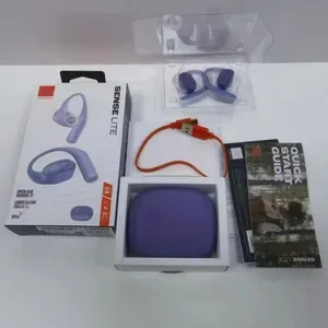 Sense Lite Wireless Bone Conduction Headphones - Open-Ear Bluetooth Stereo Headset, IP54 Waterproof, Wireless for Cell P