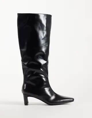 RAID Serafina pointed toe knee boots in black