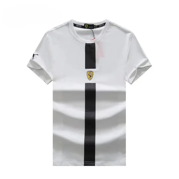 Ferrari men's white round neck tee