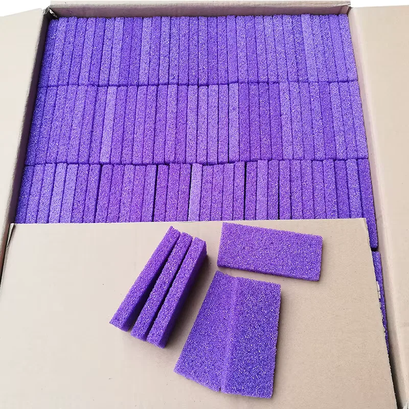 100Pcs Purple Foot Pumice Stone For Feet Foot Scrubber Sponge Callus Remover Dead Skin Pedicure Nail Supplies Art Salon 