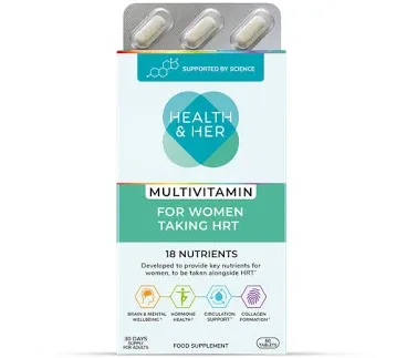 Health & Her HRT Multivitamin Support 60 Capsules