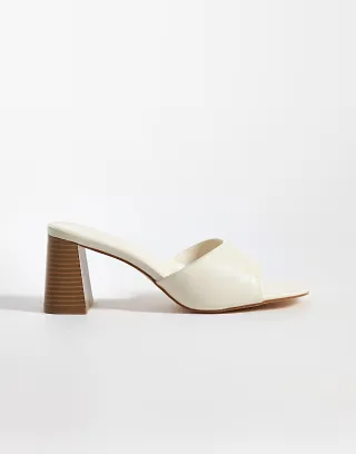 SEQWL Bora heeled sandals in cream