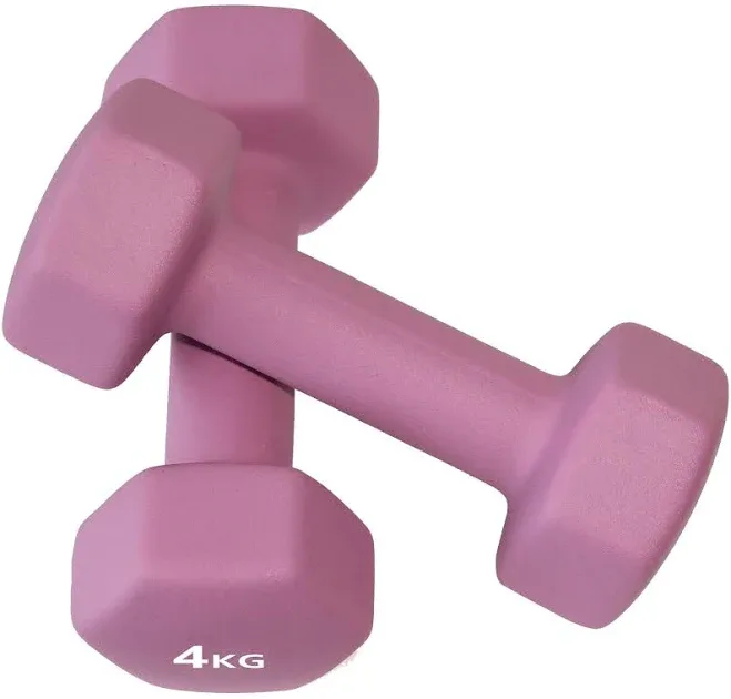 Pro Fitness Neoprene Dumbbells - 2 x 4kg