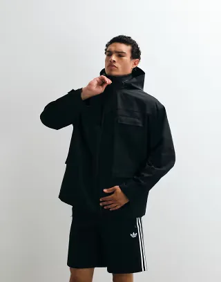ASOS DESIGN stormMAX waterproof utility parka in black