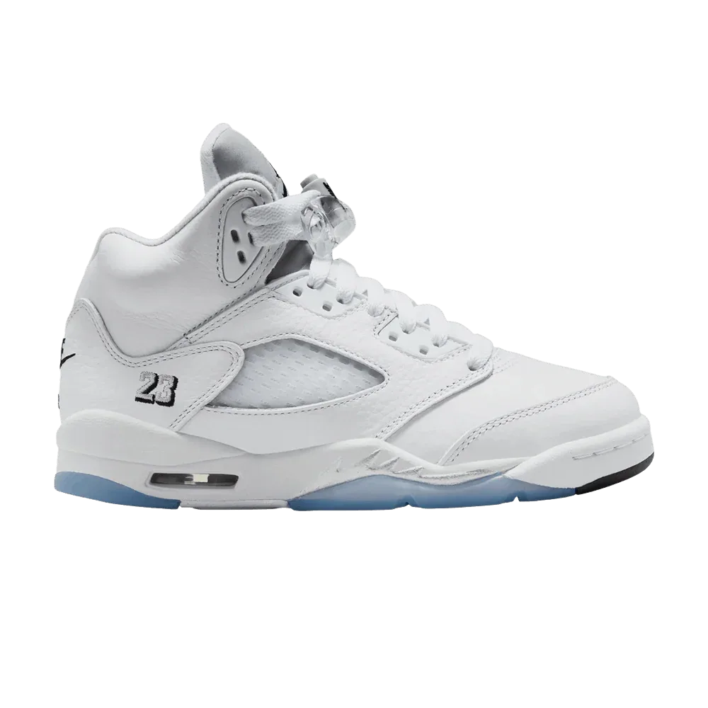 Air Jordan 5 GS White Metallic