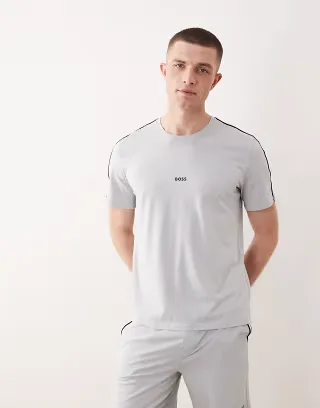 Boss Bodywear Unique lounge T-shirt in gray - part of a set