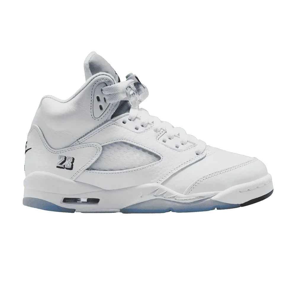 Air Jordan 5 GS White Metallic