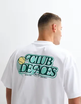 4505 heavyweight cotton oversized T-shirt with chest print and quick dry finish in white