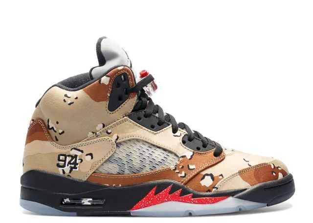 Air Jordan 5 Retro Supreme Desert Camo