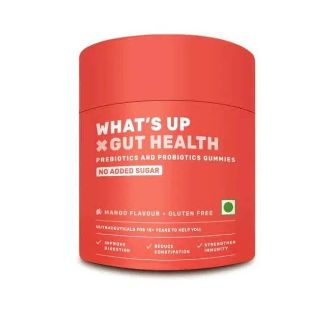 What's Up Wellness Gut Health Gummies Probiotic Supplements for Men & Women